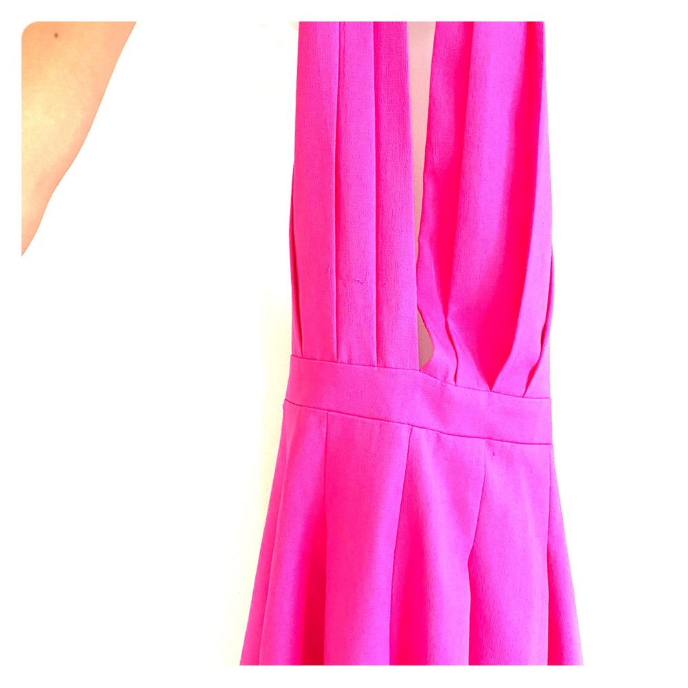 Hot Pink Halter Romper